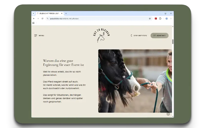 gutzubleiben-erlebnis-mit-pferden Erlebnis mit Pferden bei Gut zu bleiben